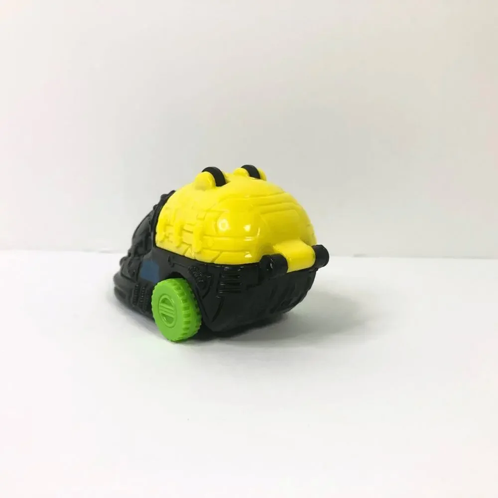 Vintage Techno Toons‎ Bullyland Wind Up Toy Car Black Yellow Neon Green 1995